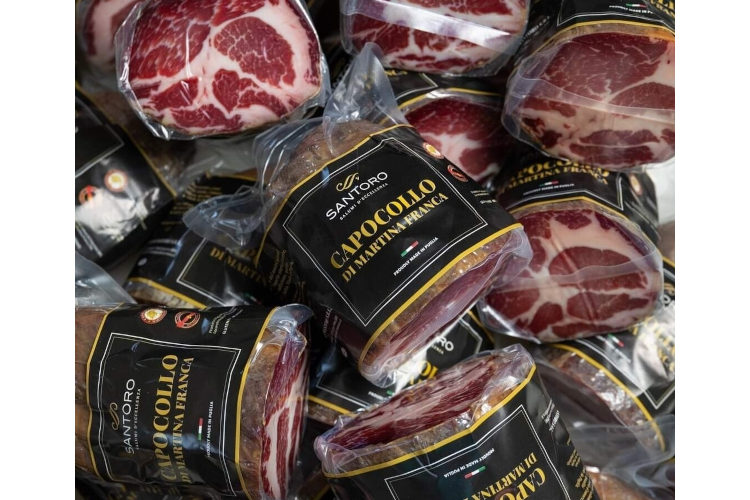 Capocollo di Martina Franca 2 Tranci capocollo Latteria Mangini