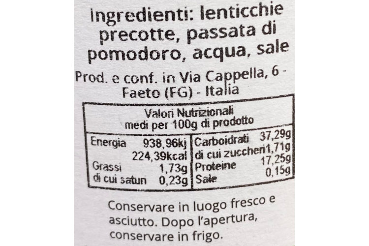 Lenticchie di Faeto precotta 2 Lenticchie di Faeto precotta - immagine 2